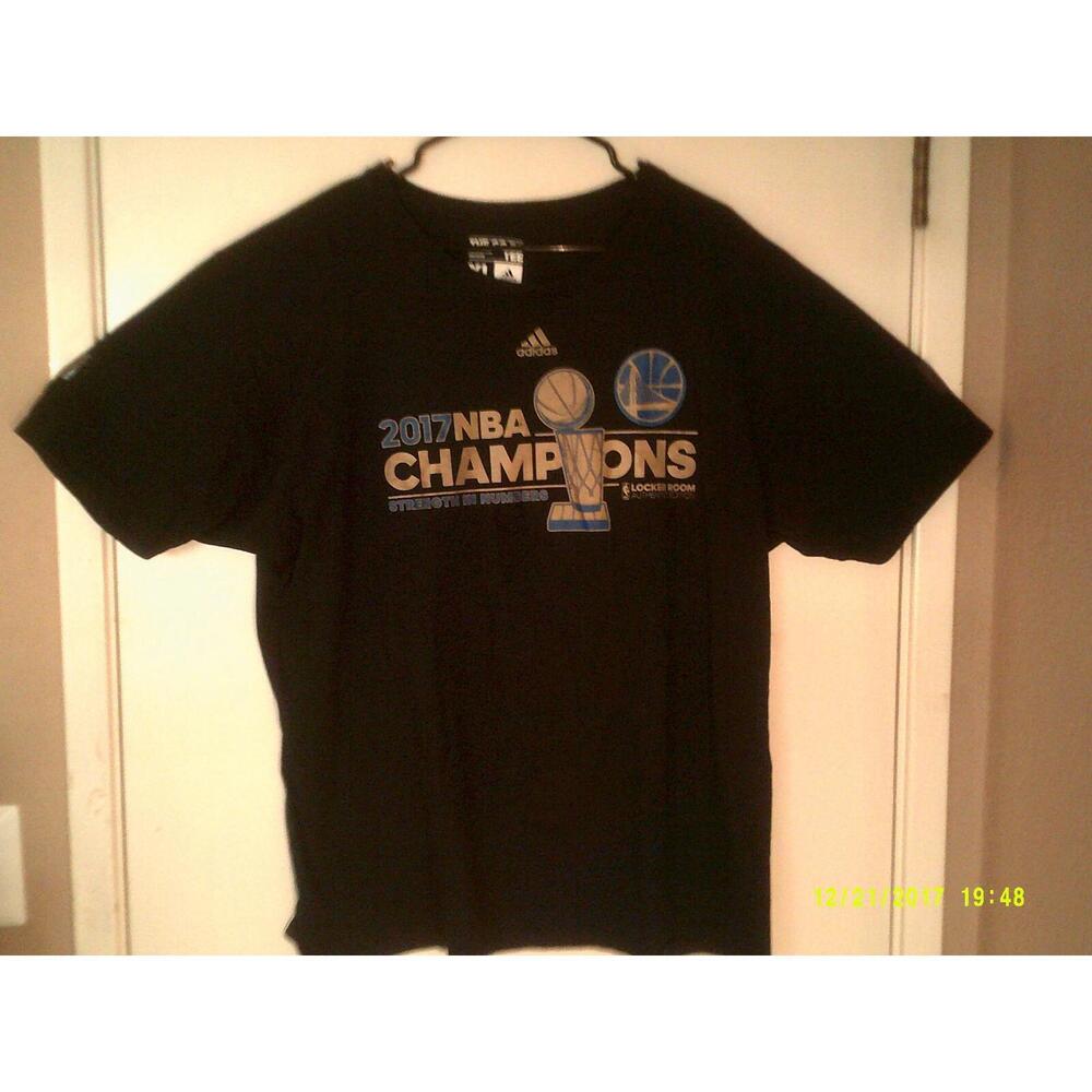 Golden State Warriors Locker Room Tee Mens Black T-Shirt